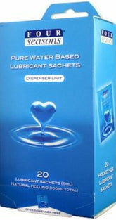 Four Seasons Water Based Adult Lubricant Sachets 5ml 20 Pack Water Based Lubes